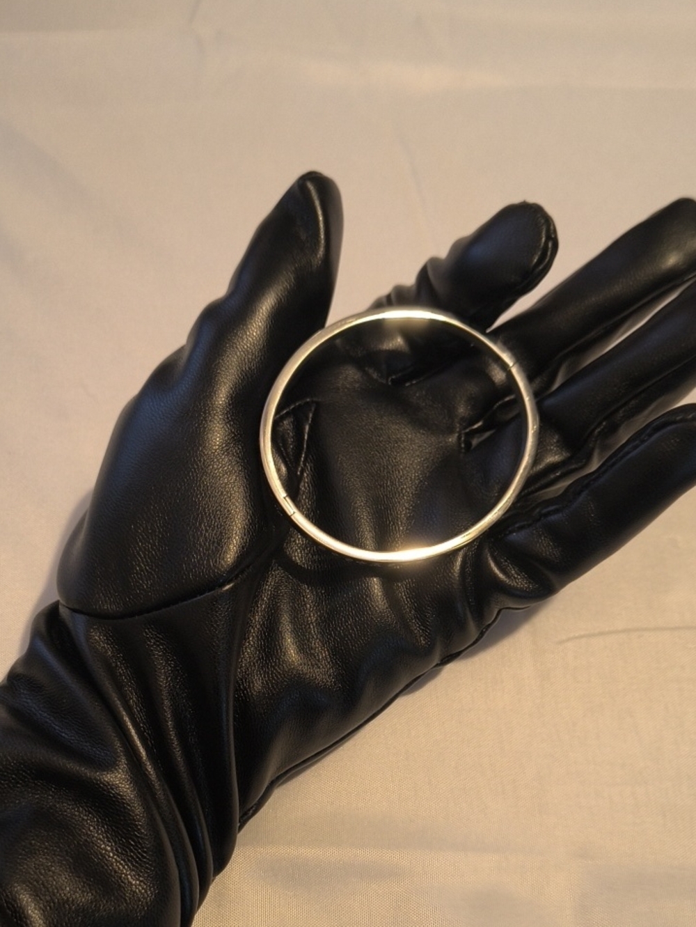 Silver Monogram Snap Closer Bracelet - Picture 3 of 4